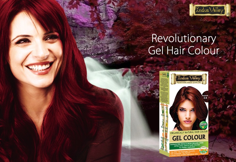 organic certified gel hair colour