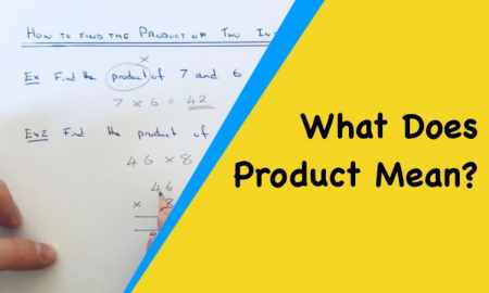 What does product mean in Maths?
