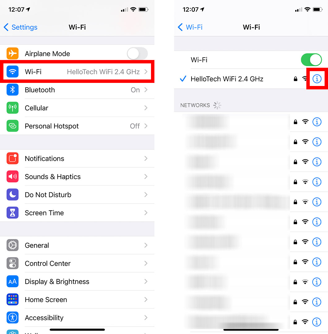 how to see WIFI password on iPhone