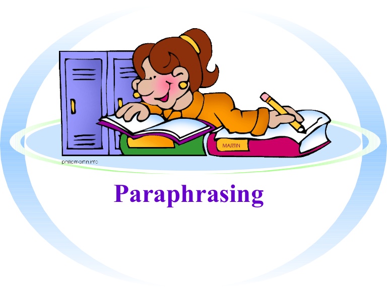 Paraphrasing Writing