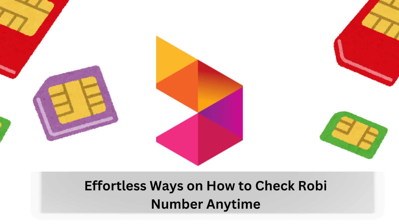how to check robi number